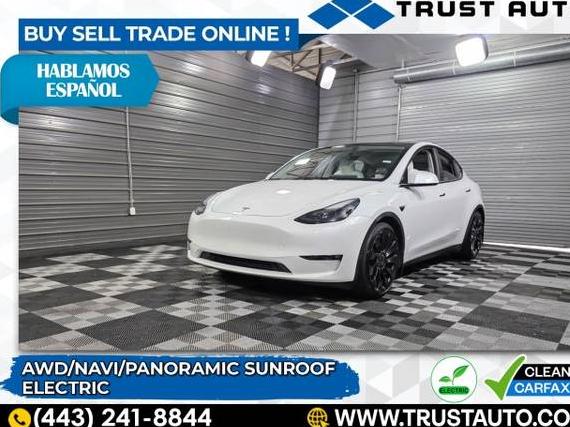 TESLA MODEL Y 2022 7SAYGDEF0NF451573 image